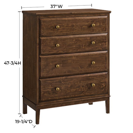 Virginia - 4-Drawer Chest - Americano
