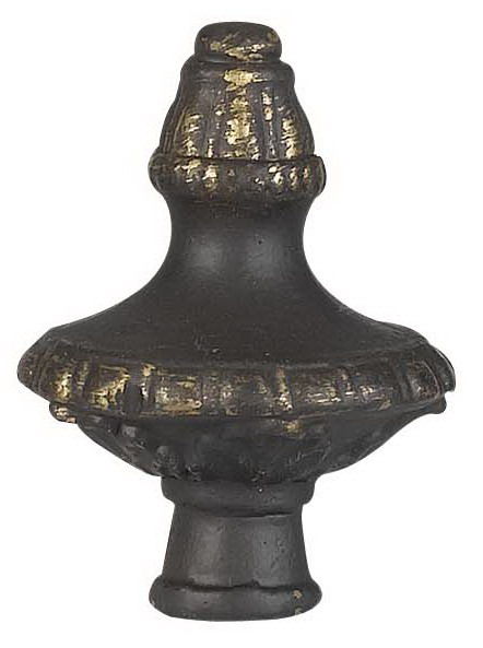 2.38" Height Metal Cast Finial - Dark Bronze