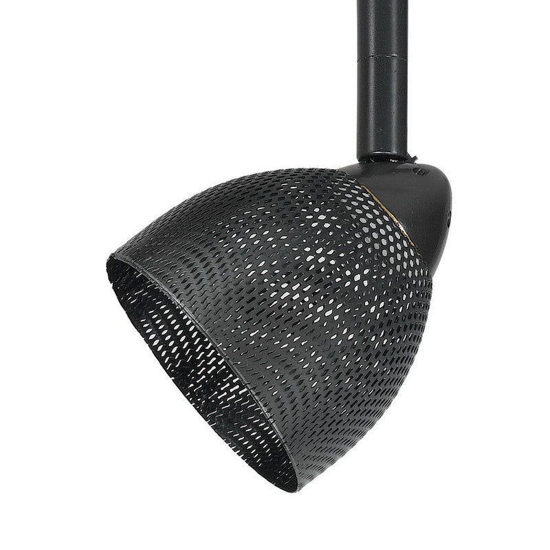 4.87" Height Serpentine Track Head With Shade - Dark Bronze - Mesh