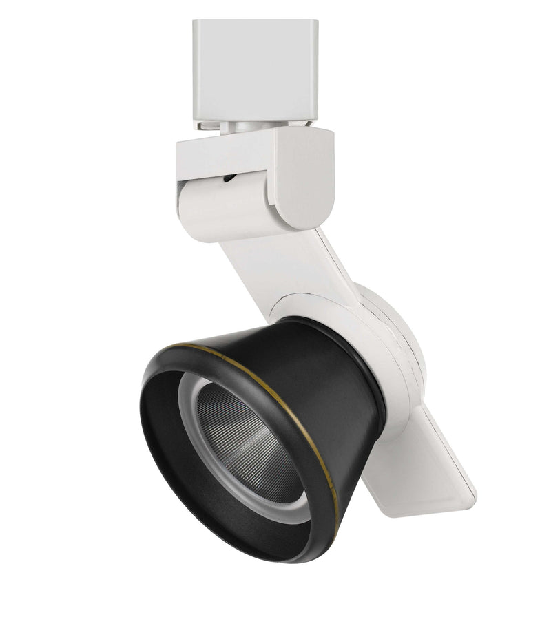 6" Height Metal Track Head - White & Dark Bronze