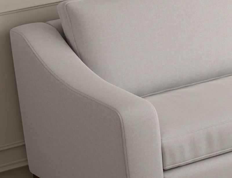 Natural Parota - Loveseat - Mink Withe