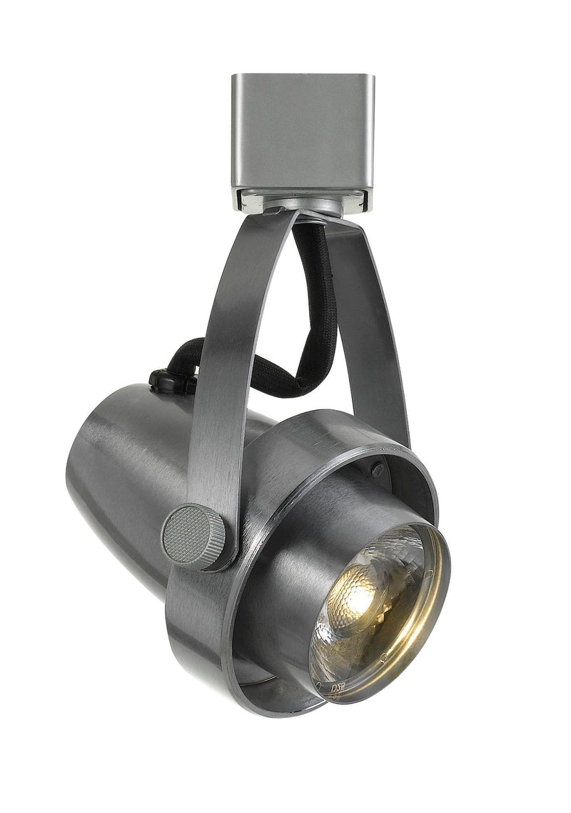 6" Height Metal Track Head - Brushed Steel - Metal