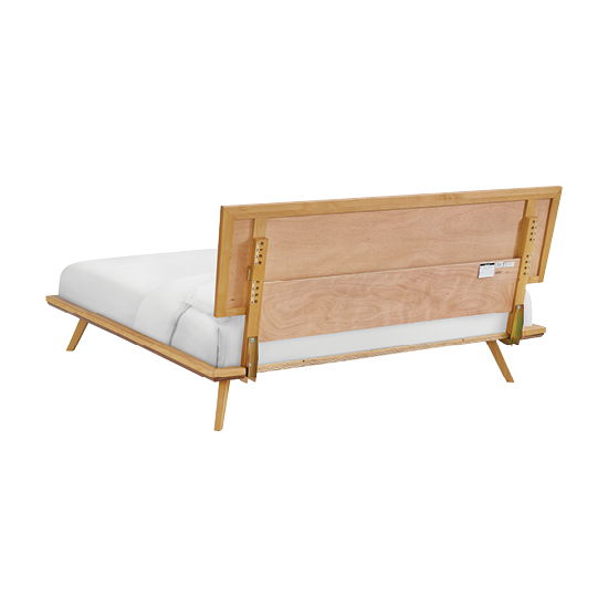 Addison - King Adjustable Headboard Platform Bed - Natural