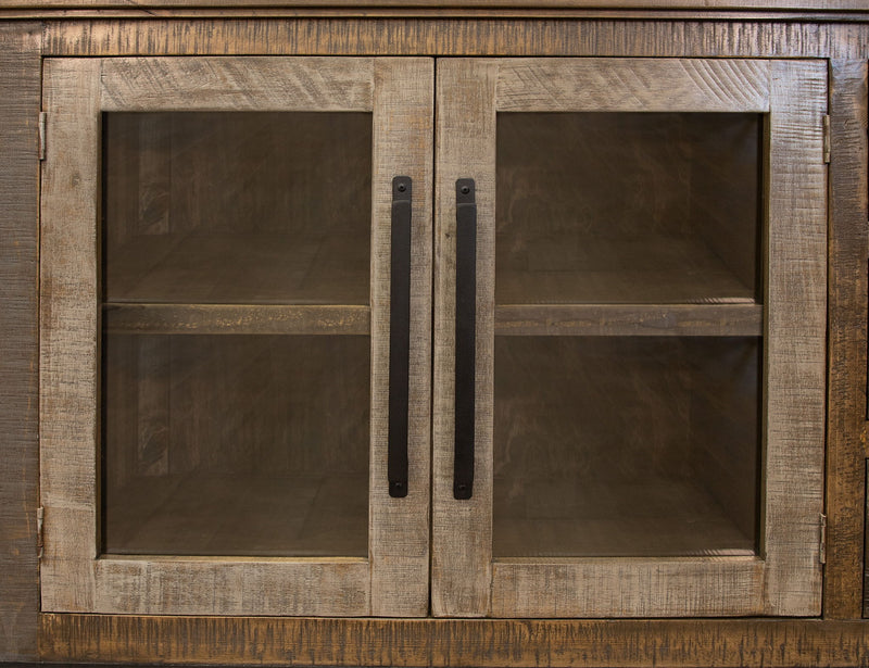 Loft - TV Stand / Wall Unit - Two Tone Gray / Brown