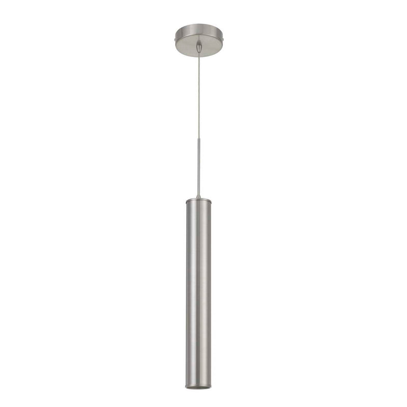 Melini - 24.25" Height Metal Mini Pendant - Brushed Steel