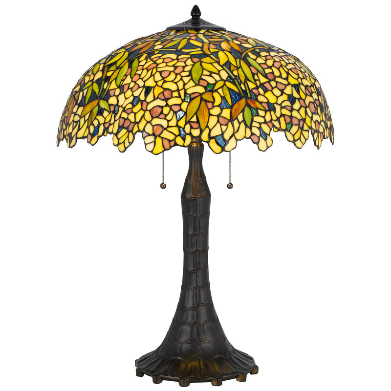 Sunburst - 29.25" Height Zinc-Alloytable Lamp - Dark Bronze / Yellow