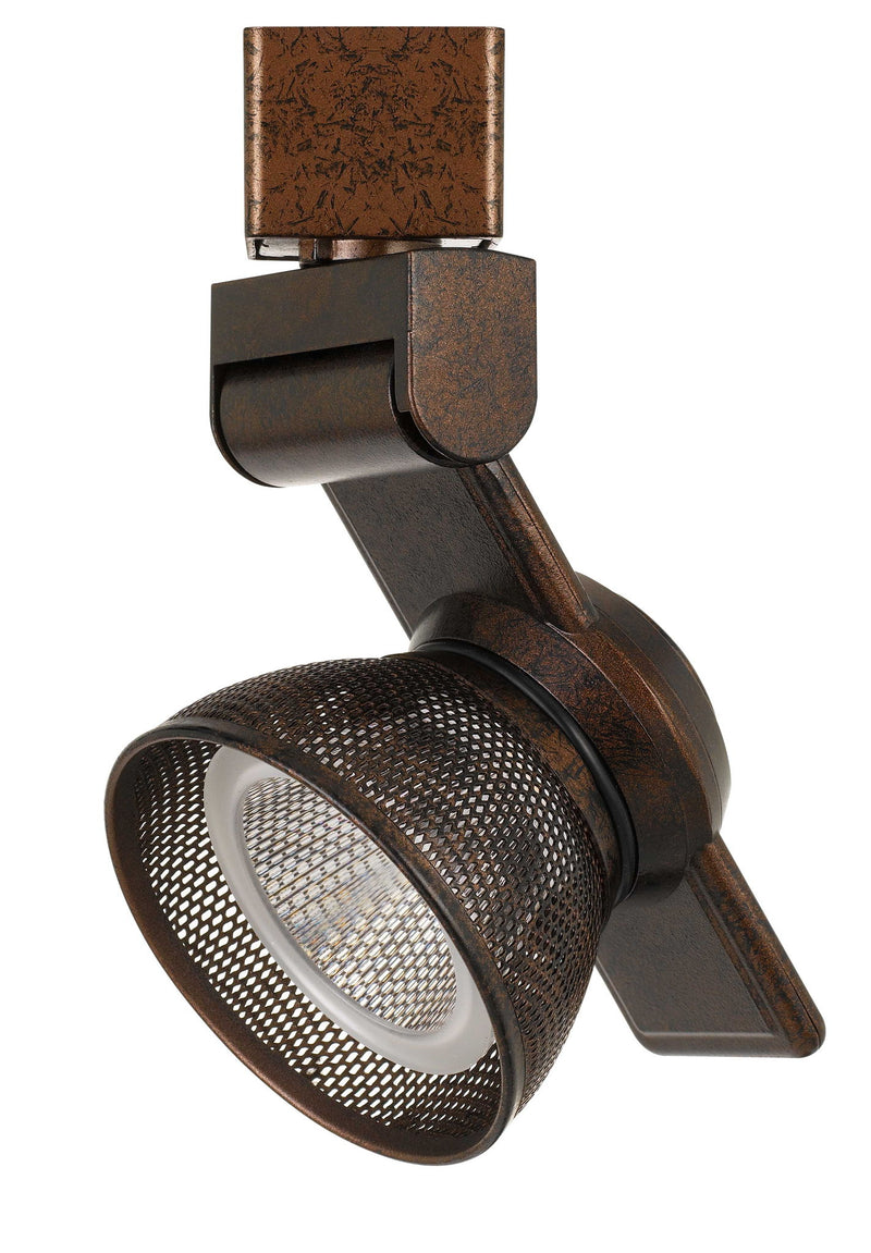 6" Height Metal Track Head - Rust - Mesh