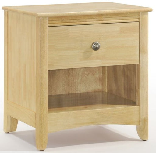 Nightstand Night & Day Furniture Secrets Natural Wood Nightstand With Hidden Tray