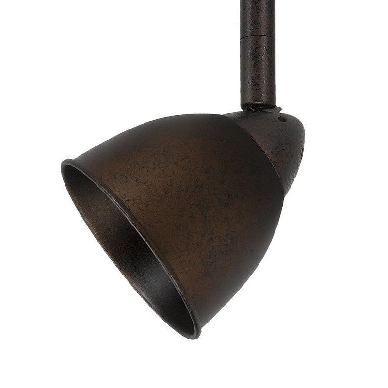 4.87" Height Serpentine Track Head With Shade - Rust