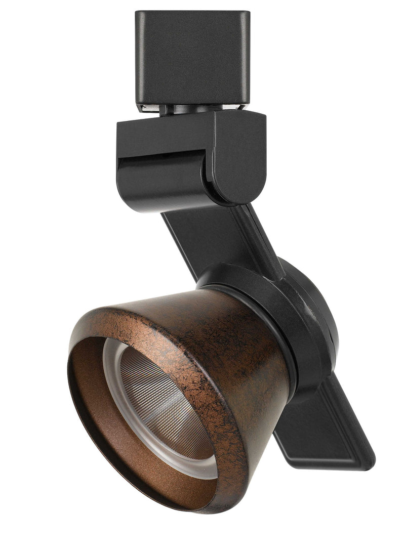 6" Height Metal Track Head - Dark Bronze & Rust