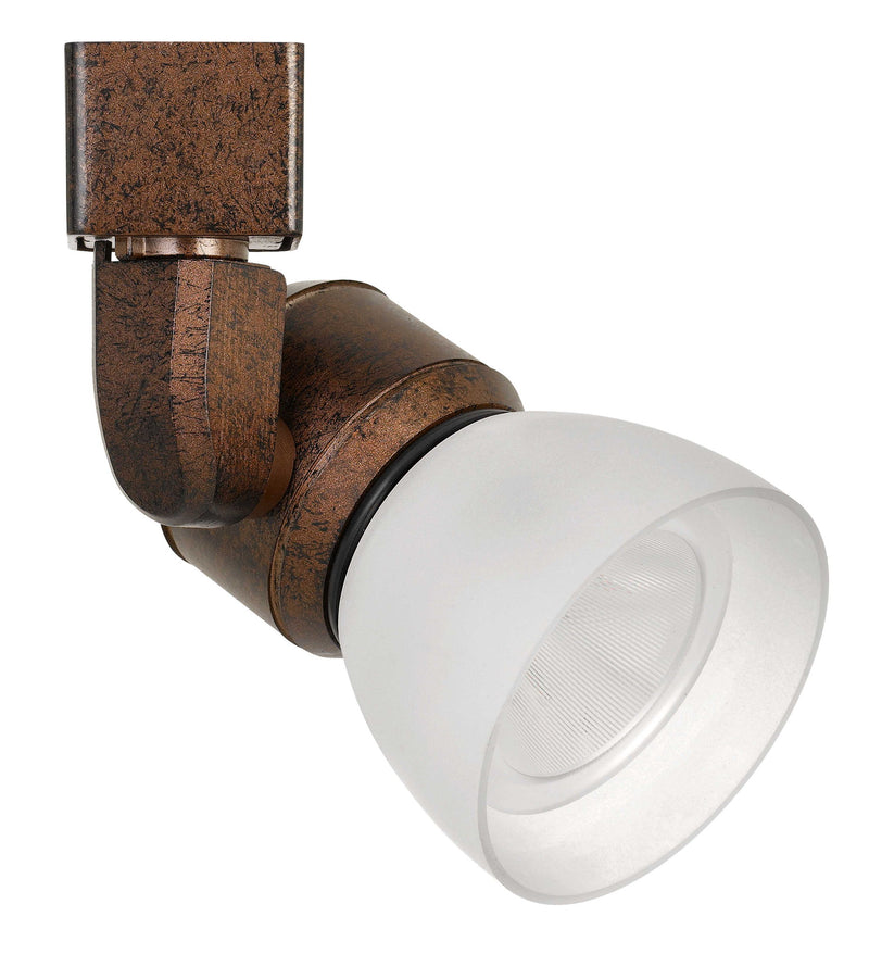 6.25" Height Metal Track Head - Rust & White