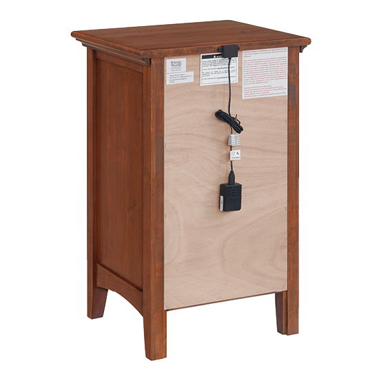 McKenzie - Small 3-Drawer Nightstand - Glazed Antique Cherry