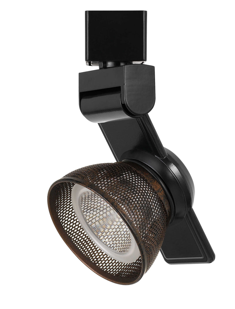 6" Height Metal Track Head - Black & Rust - Mesh