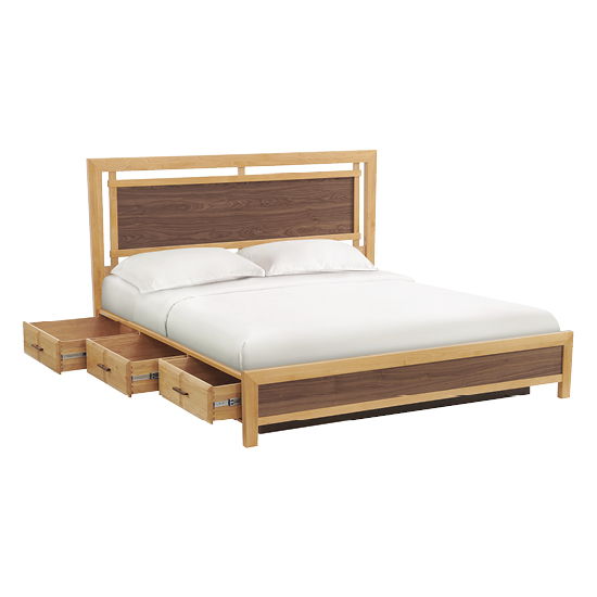 Addison - King Panel Storage Bed - Natural
