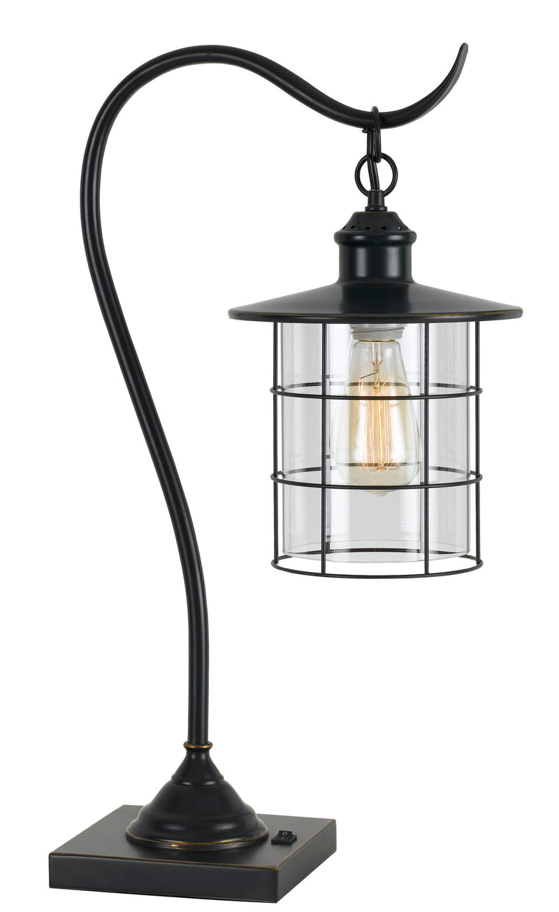 Silverton - 25" Height Metal Desk Lamp - Dark Bronze