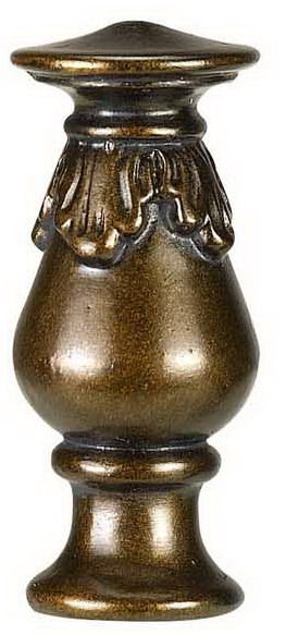 2.75" Height Resin Finial - Light Faux Wood