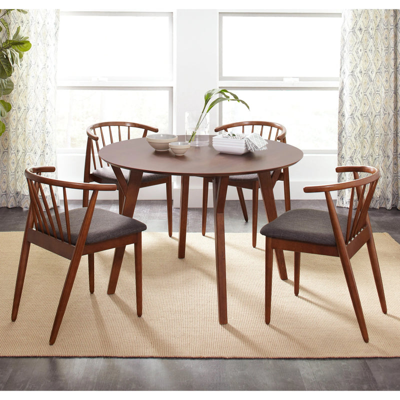 Jofran Copenhagen Round Dining Table Acacia Wood 44-Inch