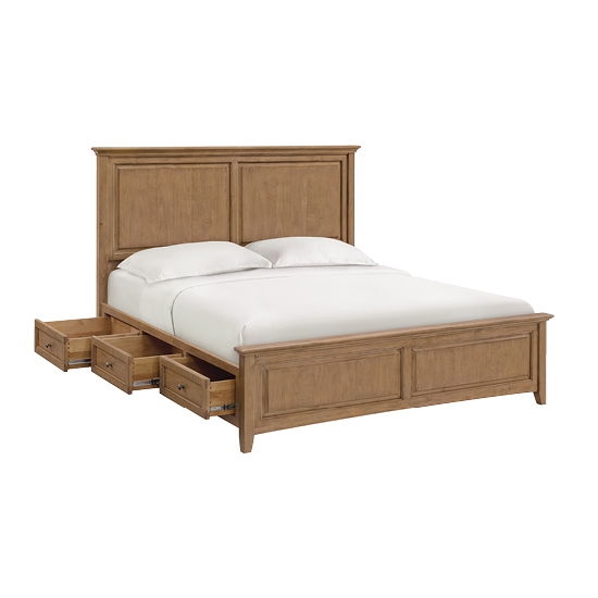 McKenzie - King Premier Storage Bed - Pecan