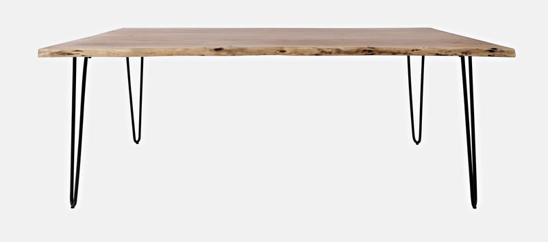 Nature's Edge 79" 7 Piece Dining Set Natural Finish
