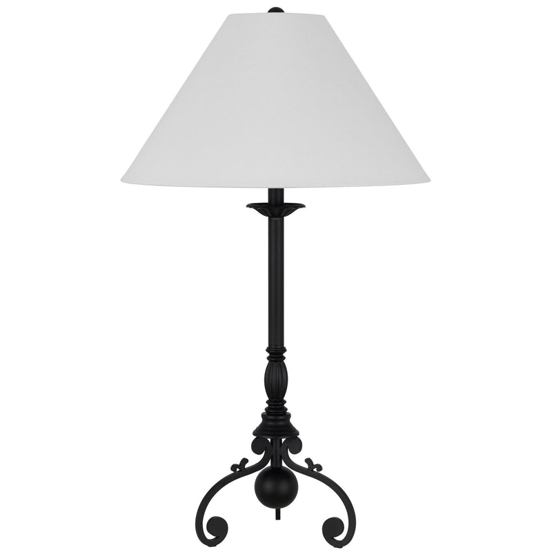Ironcrest - 33" Height Iron Table Lamp - Iron Black / White