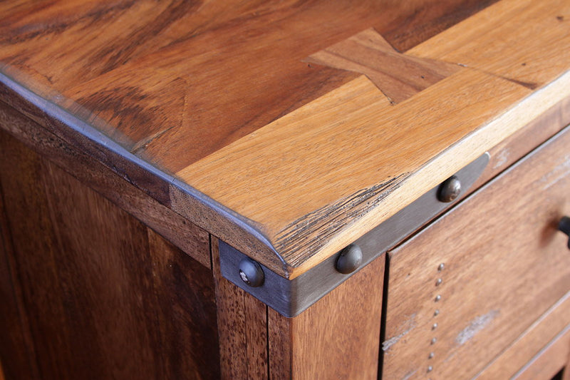 Parota - Chairside Table - Cinnamon Brown