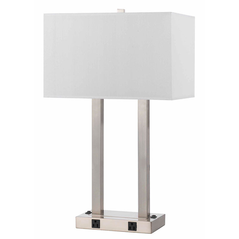 Metal Desk Lamp With Two Outlets - 60W x 2