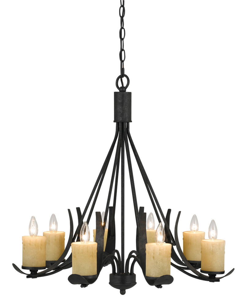 Morelia - 28" Height Metal Chandelier - Black Smith