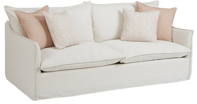 Sofa Four Seasons Luna 41-Inch Deep Slipcovered Grande 2-Seat Sofa