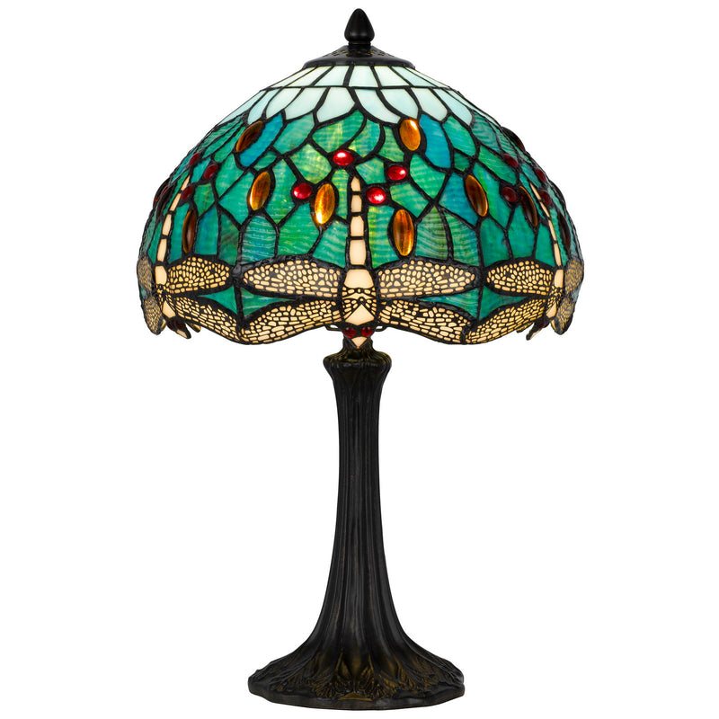 Emerald - 19.5" Height Resintable Lamp - Dark Bronze / Green