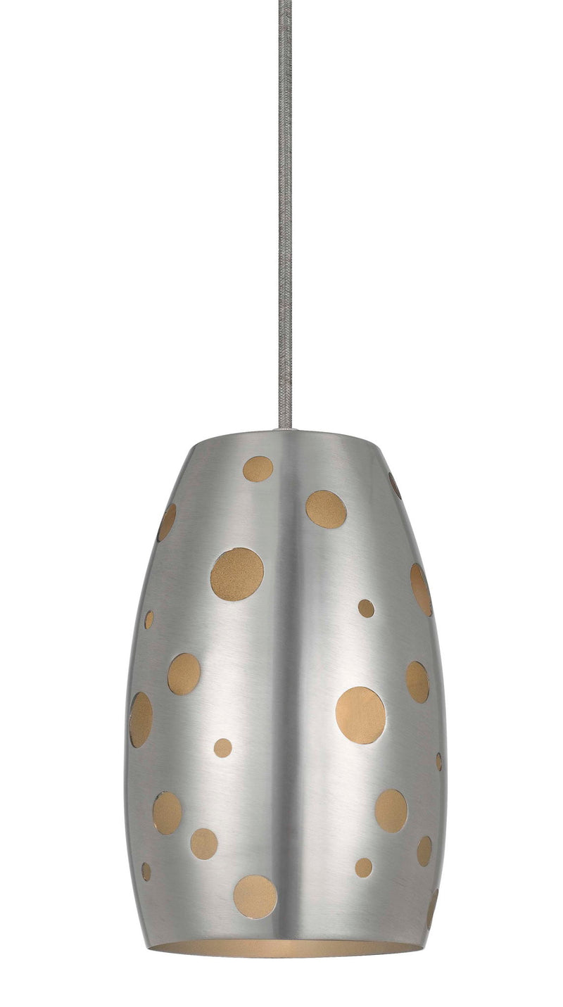 7.6" Height Glass Pendant With Oil Rubbed Bronze Cord