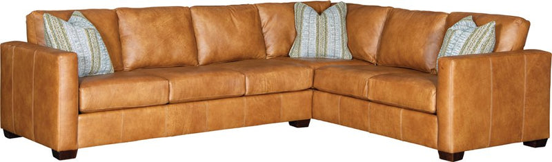 2424 Leather Sectional by Mayo