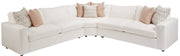 3 Piece Sectional Four Seasons Carlton 3-Piece Slipcovered L-Shape Sectional Sofa