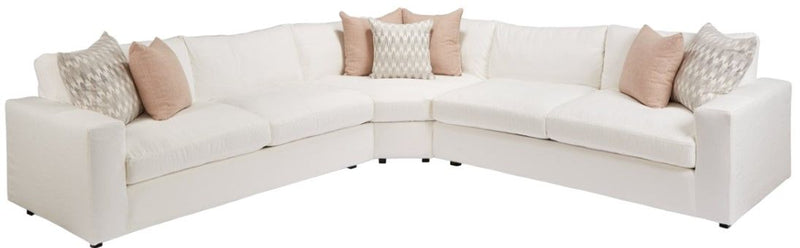 3 Piece Sectional Four Seasons Carlton 3-Piece Slipcovered L-Shape Sectional Sofa