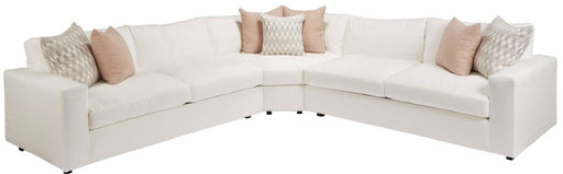 3 Piece Sectional Four Seasons Carlton 3-Piece Slipcovered L-Shape Sectional Sofa