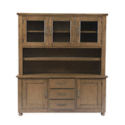 Jofran Winchester Buffet and Hutch in Harvest Finish