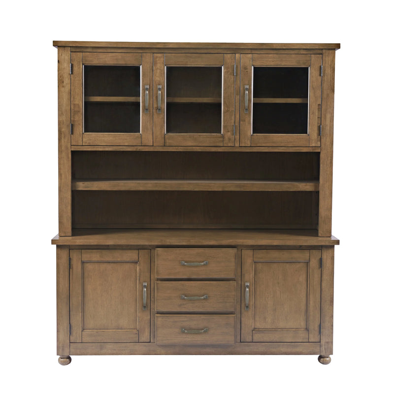 Jofran Winchester Buffet and Hutch in Harvest Finish