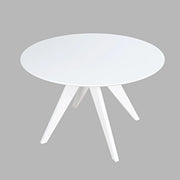 Jofran Axis Round Dining Table in Sable or White Finish