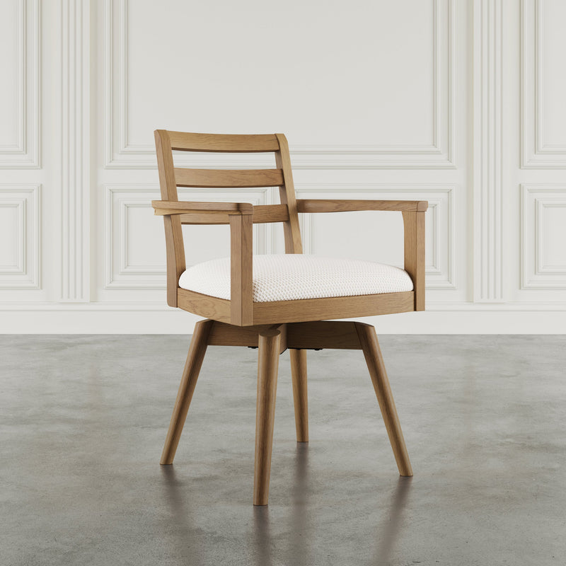 Jofran Axis Ladder Back Swivel Dining Chair Set of Two