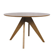 Jofran Axis Round Dining Table in Sable or White Finish