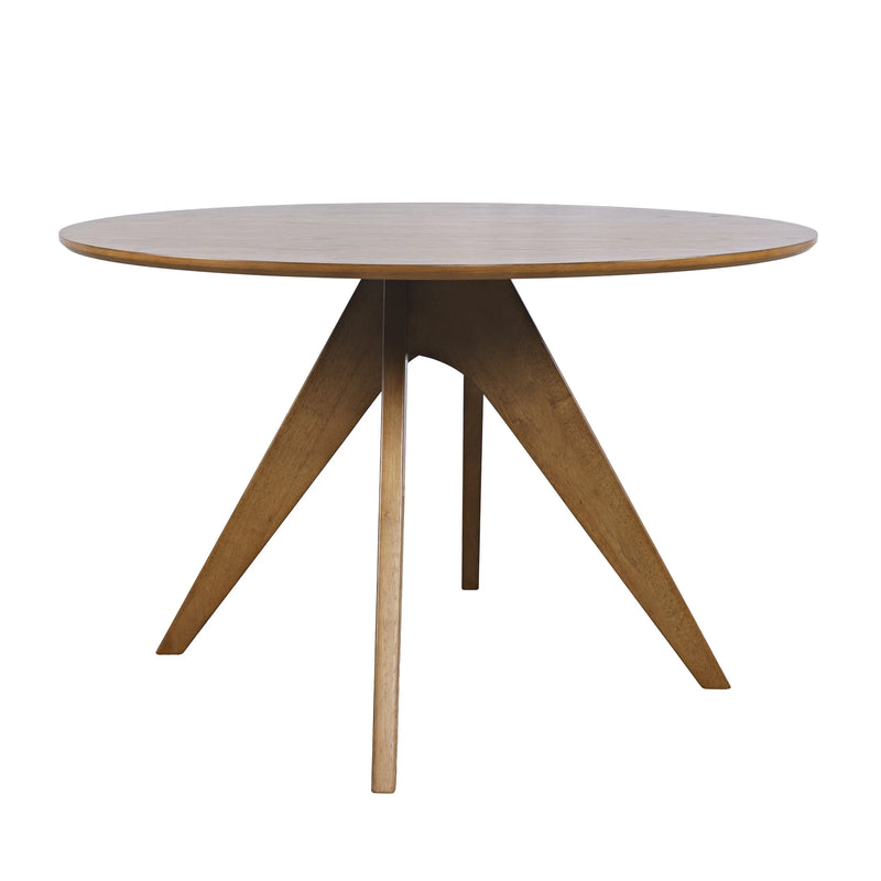 Jofran Axis Round Dining Table in Sable or White Finish