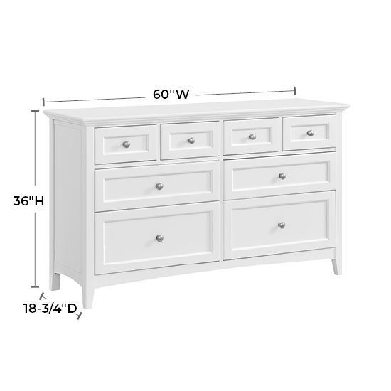 McKenzie - 8-Drawer Dresser - Snowbound