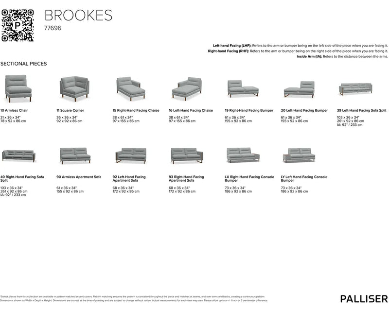 Palliser Brookes Chaise Sectional