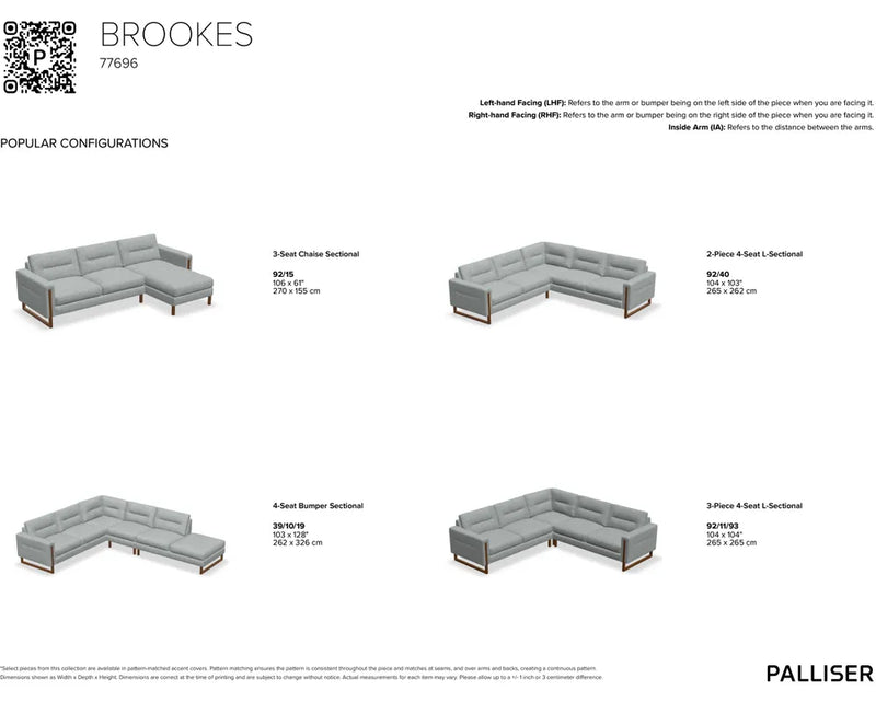 Palliser Brookes Chaise Sectional