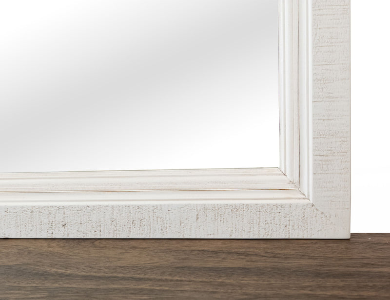 Stoa - Mirror - White / Brown