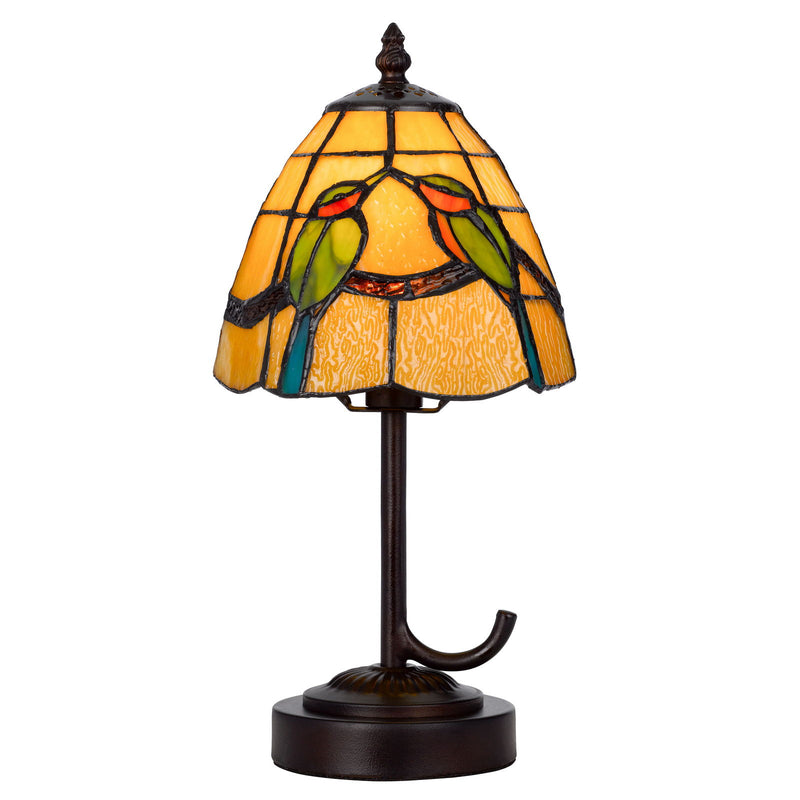 3118 Tiffany - 13" Height Metal / Resin Accent Lamp - Dark Bronze