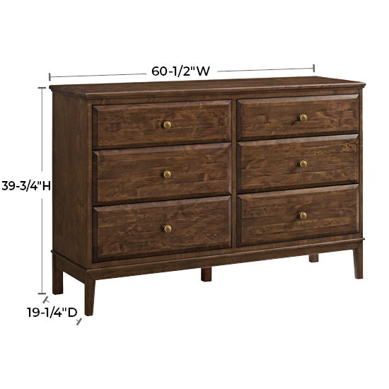 Virginia - 60"W Low Dresser - Americano