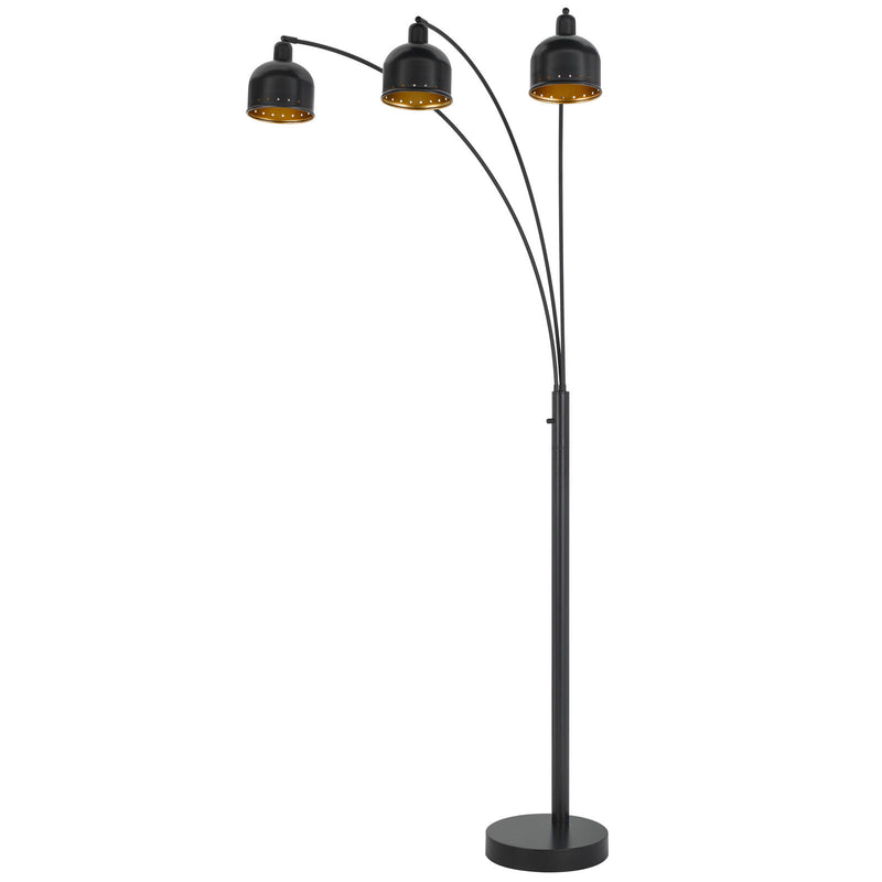 Lovett - 86" Height Metal Floor Lamp With 3 Shades - Dark Bronze