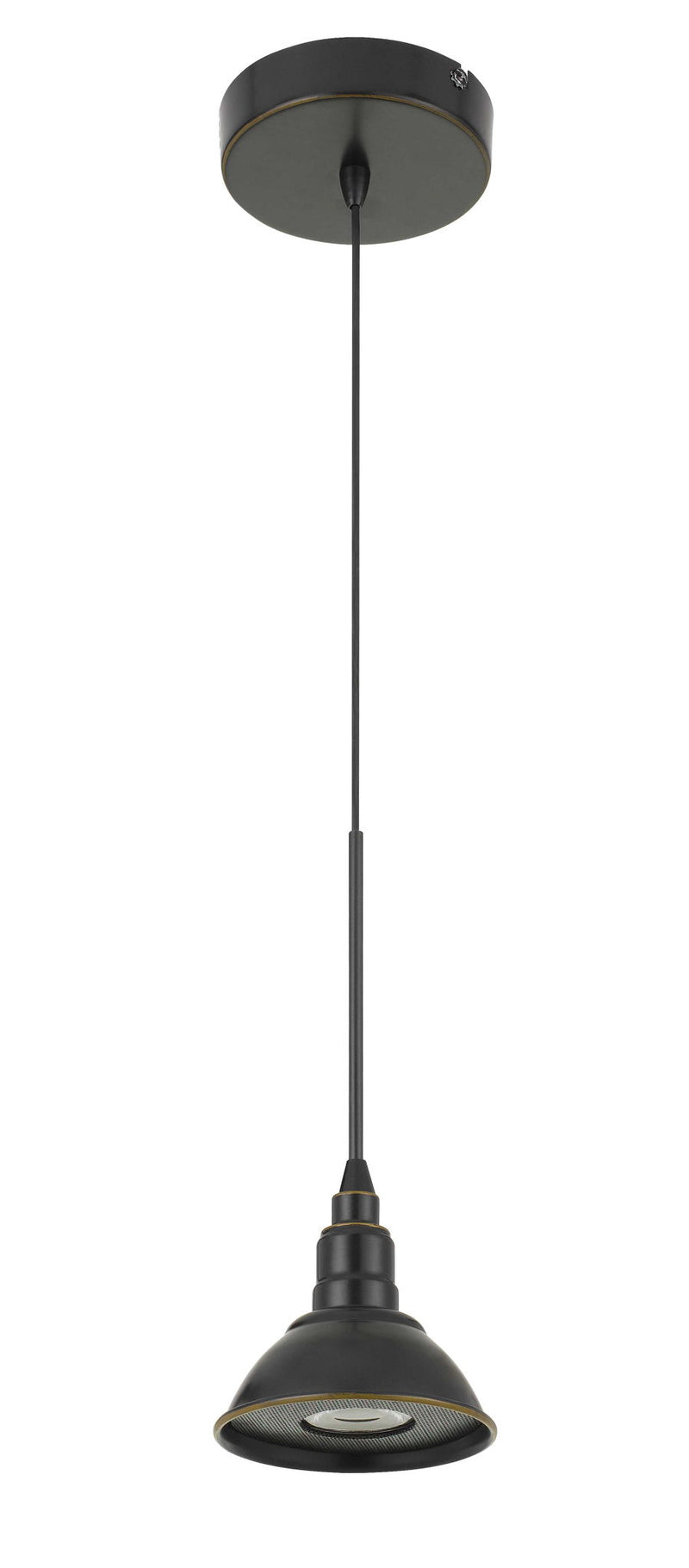 Kampia - 10.75" Height Metal Mini Pendant - Dark Bronze
