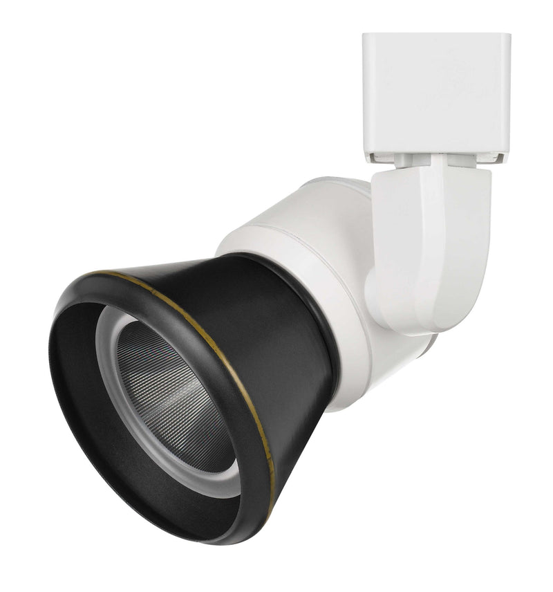 6.25" Height Metal Track Head - White & Dark Bronze