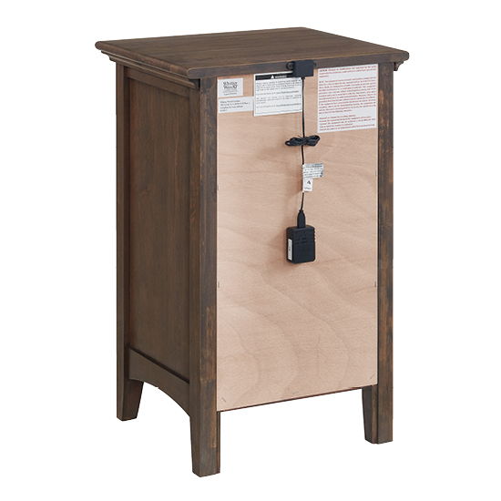 McKenzie - Small 3-Drawer Nightstand - Java